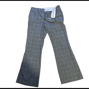 Light gray plaid trousers